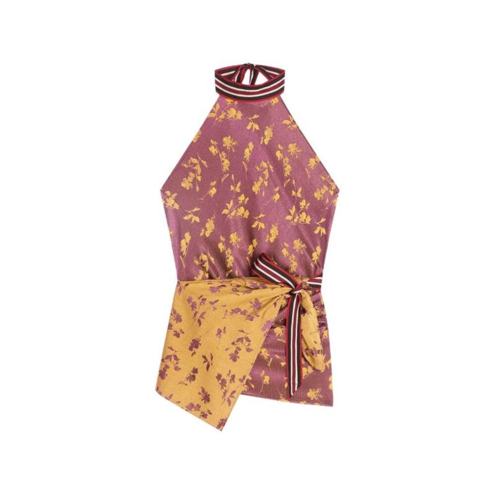 Dries Van Noten Women Jacquard Wrap-Style Top